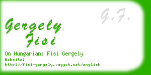 gergely fisi business card